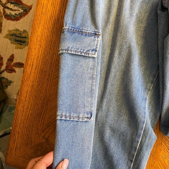 Wild Fable High-Waisted Tube Top Denim Romper - Picture 3 of 12